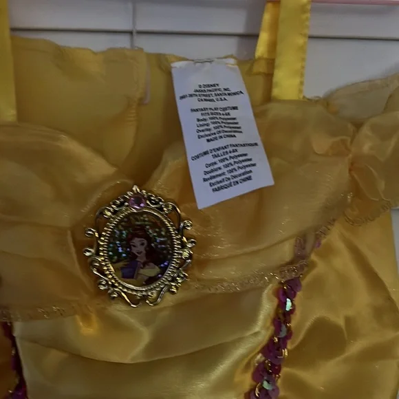 Authentic Disney Brand Belle Costume Beauty and the Beast 4-6X - Picture 2 of 7